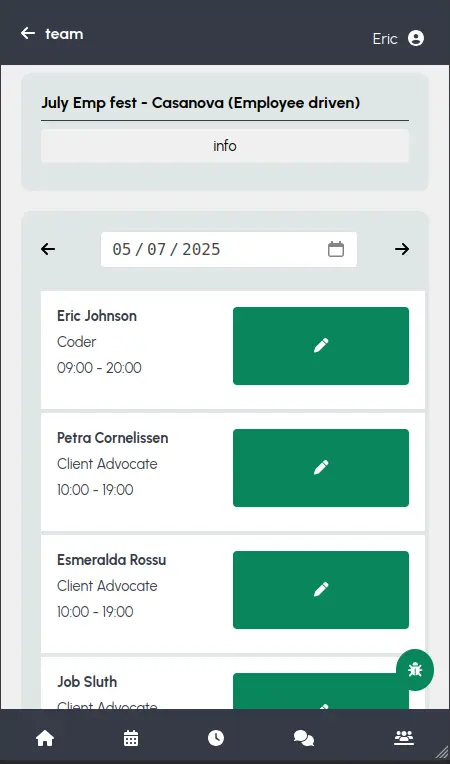 Leidinggevende functies screenshot