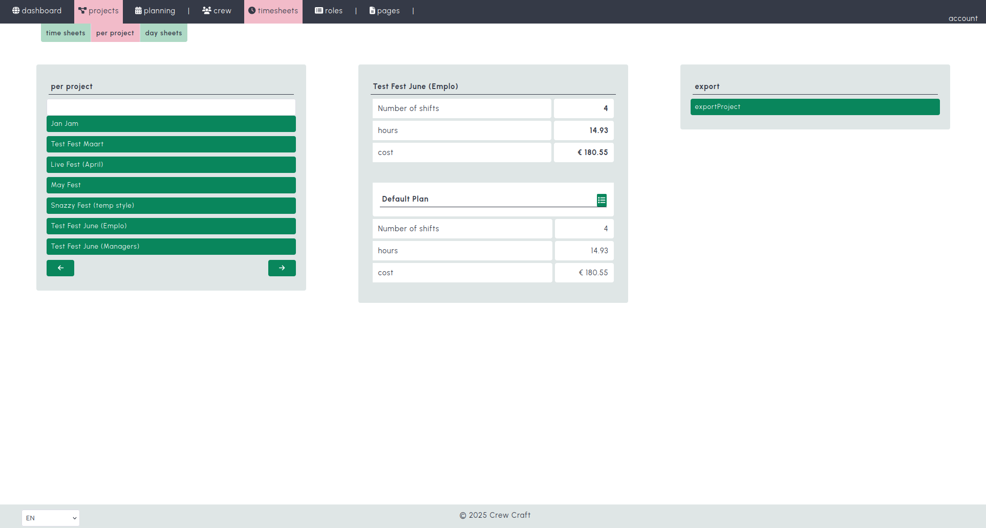 Project overview screenshot